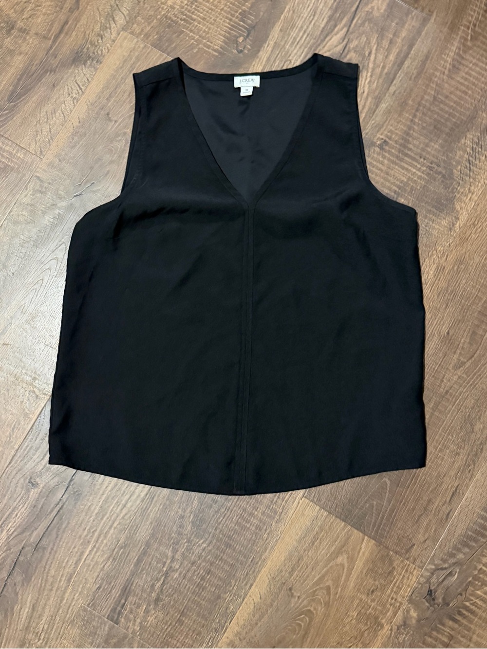 J. Crew Black V-Neck Sleeveless Camisole